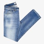 Barmas Dean light blue slim-fit 11 oz. washed jeans