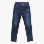 Barmas Dean navy slim fit 12 oz. washed jeans