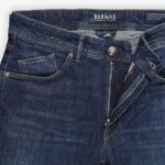 Barmas Dean navy slim fit 12 oz. washed jeans