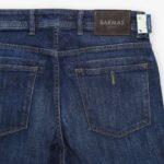 Barmas Dean navy slim fit 12 oz. washed jeans