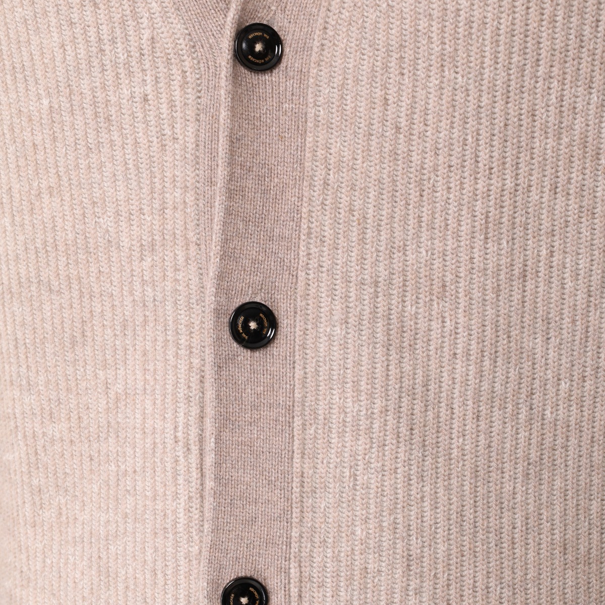 BML beige merino wool and cashmere v-neck cardigan