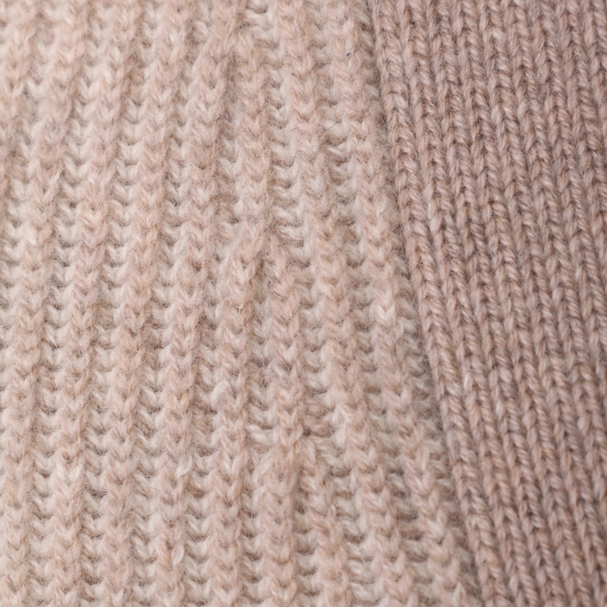 BML beige merino wool and cashmere v-neck cardigan