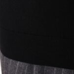 BML black merino wool mock neck sweater