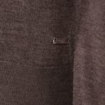 BML brown merino wool crew neck sweater
