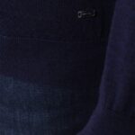 BML navy merino wool crew neck sweater