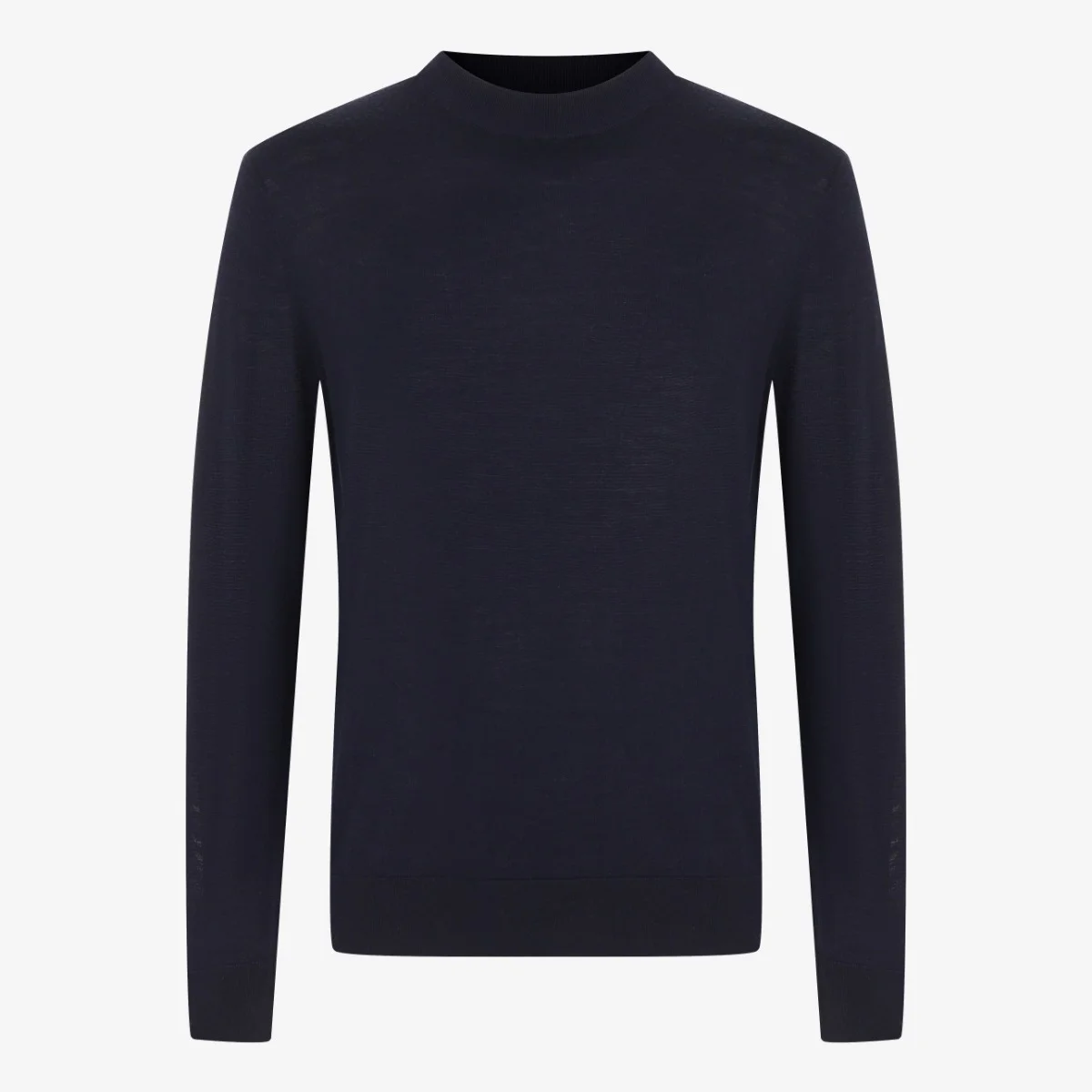 BML charcoal wool and silk crew neck sweater