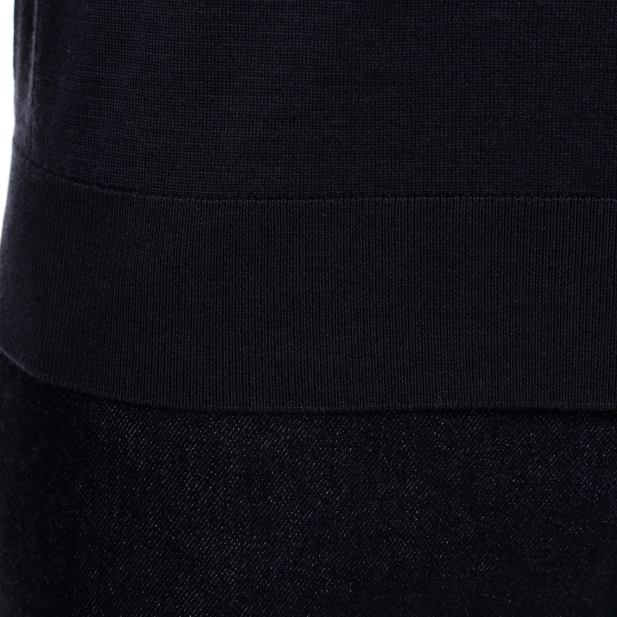 BML charcoal wool and silk crew neck sweater