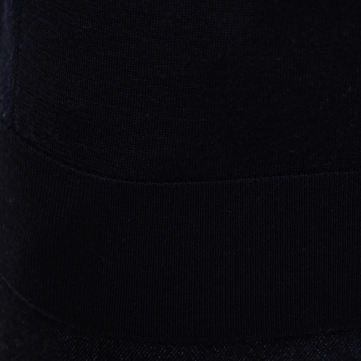 BML navy wool and silk crew neck sweater