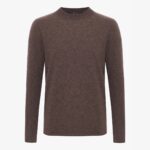 BML brown cashmere crew neck sweater