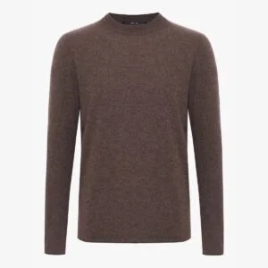 BML brown cashmere crew neck sweater