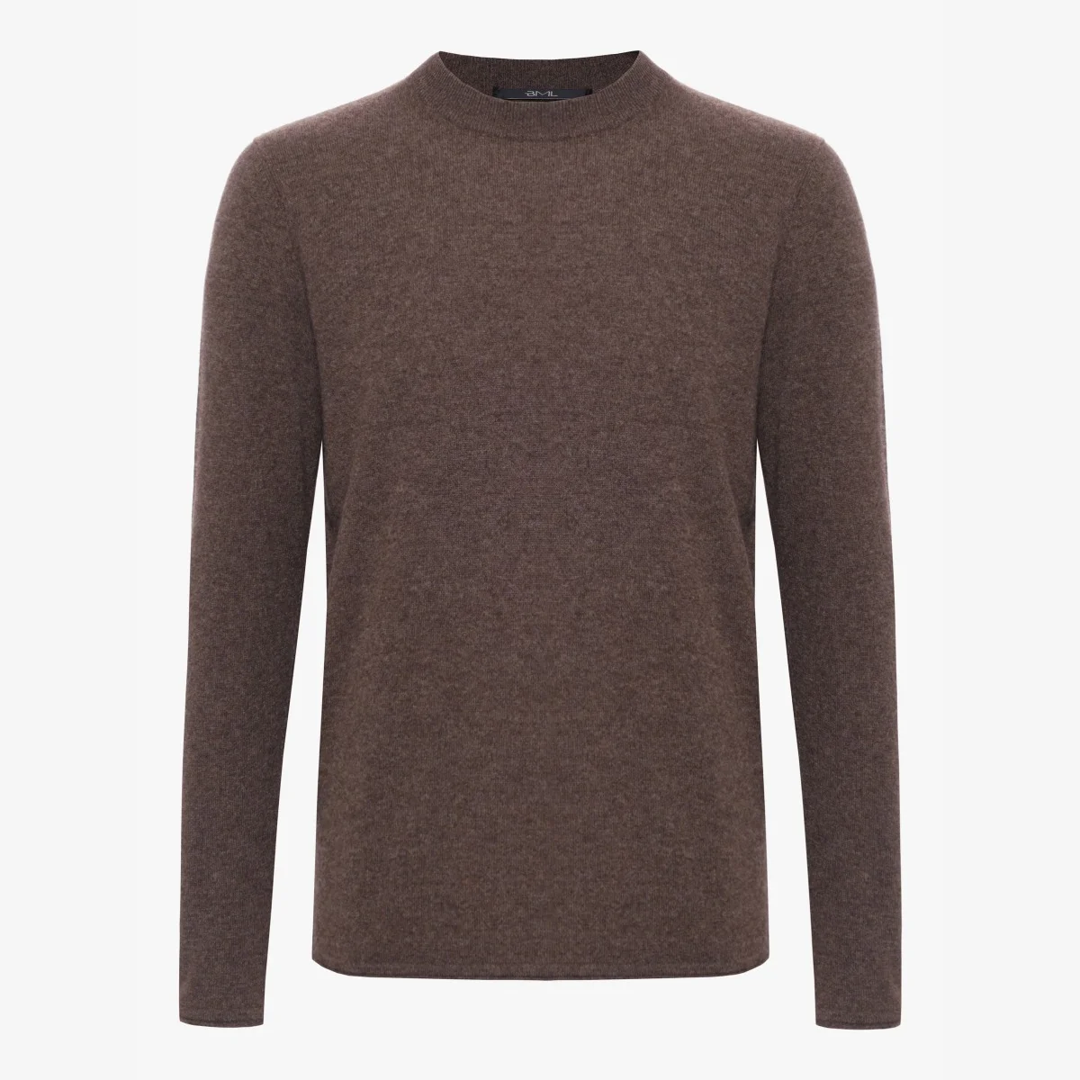 BML brown cashmere crew neck sweater