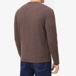 BML brown cashmere crew neck sweater