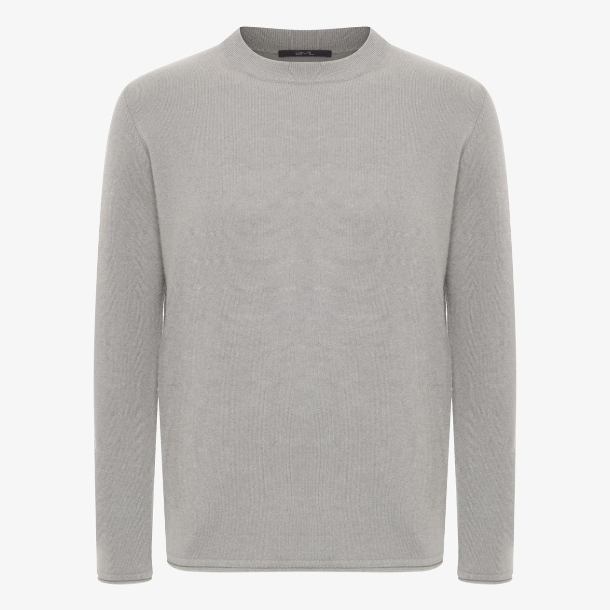 BML grey cashmere crew neck sweater