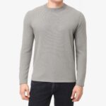 BML grey cashmere crew neck sweater