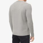 BML grey cashmere crew neck sweater