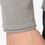 BML grey cashmere crew neck sweater