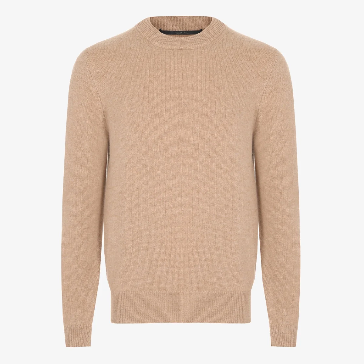 BML camel cashmere crew neck sweater