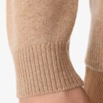 BML camel cashmere crew neck sweater