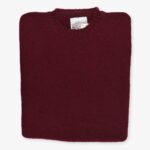 Jamiesons burgundy wool crew neck sweater