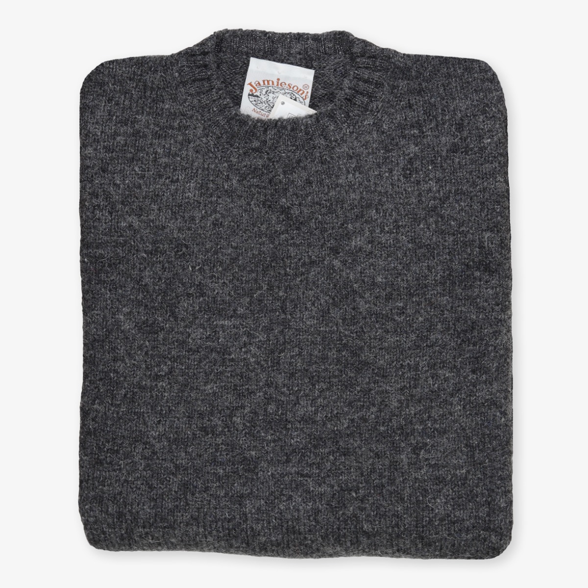 Jamiesons dark grey wool crew neck sweater