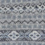 Jamiesons light grey Fair Isle wool crew neck sweater