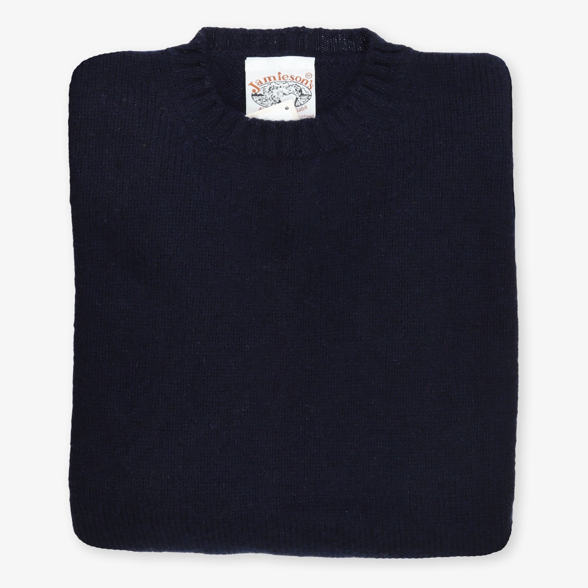 Jamiesons navy wool crew neck sweater