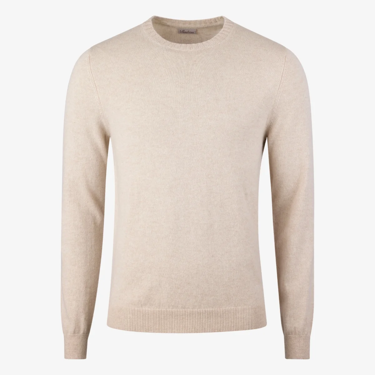 Stenströms beige cashmere crew neck sweater