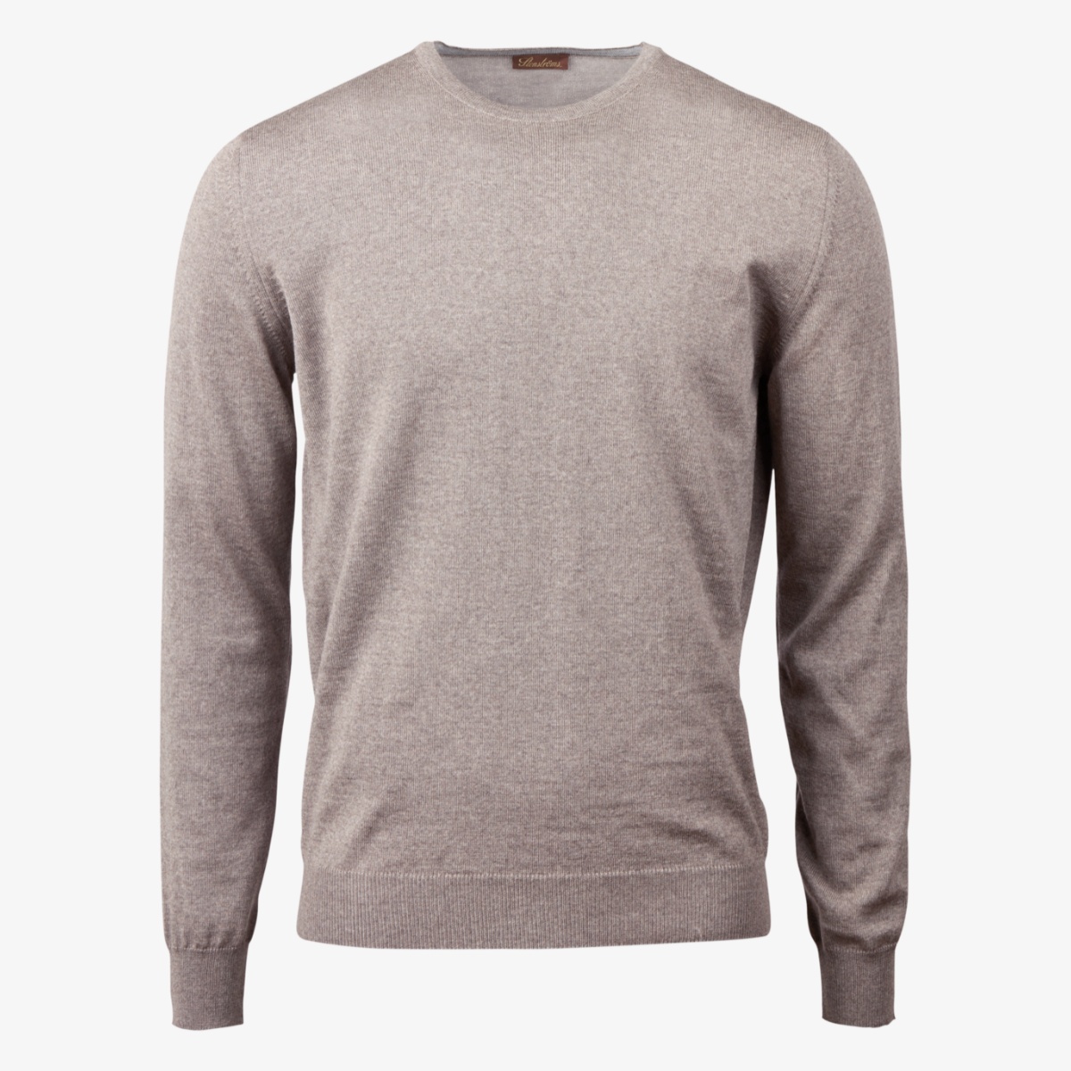 Stenströms light brown merino wool crew neck sweater