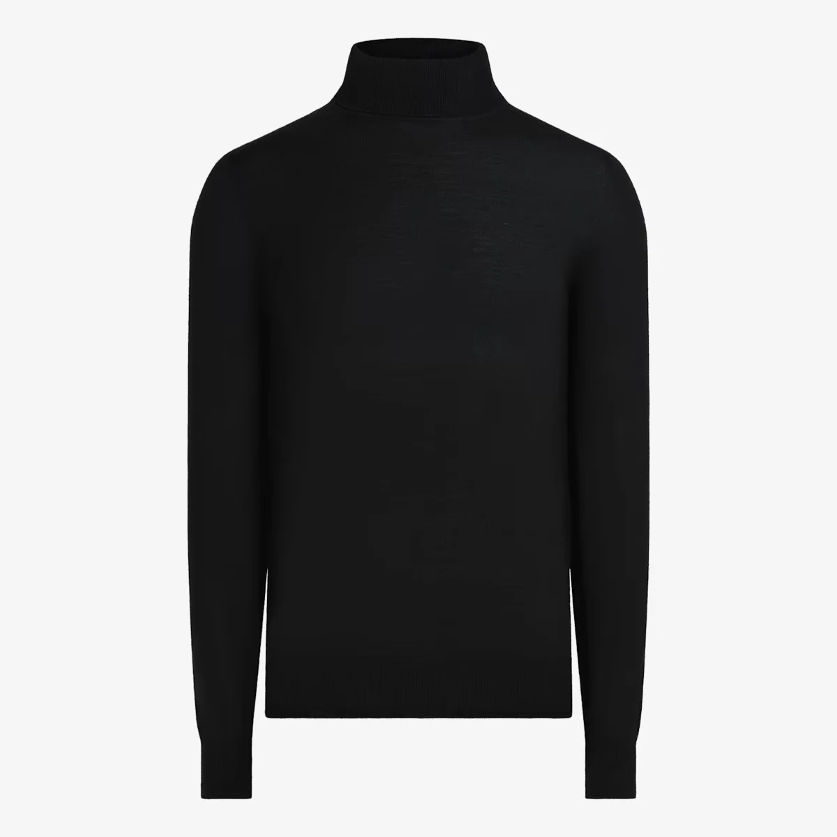 Suitsupply black merino wool rollneck