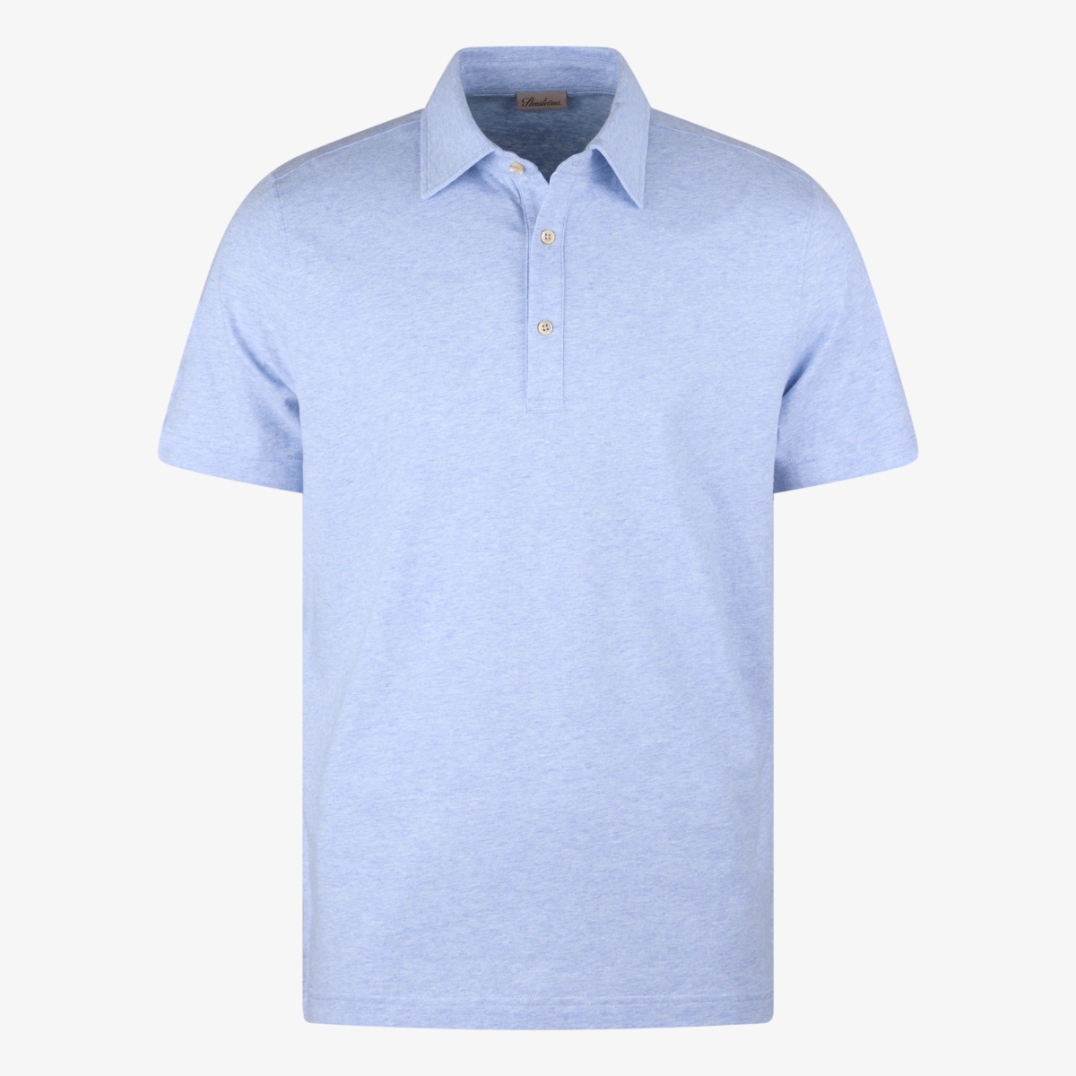 Stenströms light blue regular fit supima cotton polo shirt
