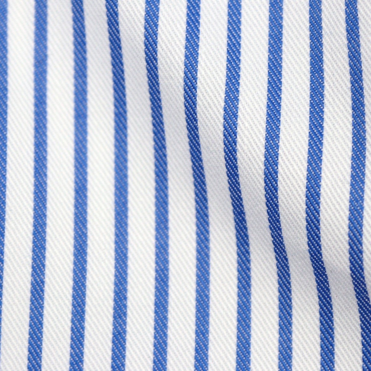 Cordone 1956 blue slim fit striped twill shirt
