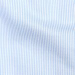 Cordone 1956 light blue slim fit hairline striped twill shirt