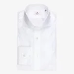 Cordone 1956 white slim fit twill shirt