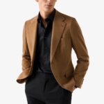 Eton black slim fit elevated twill shirt