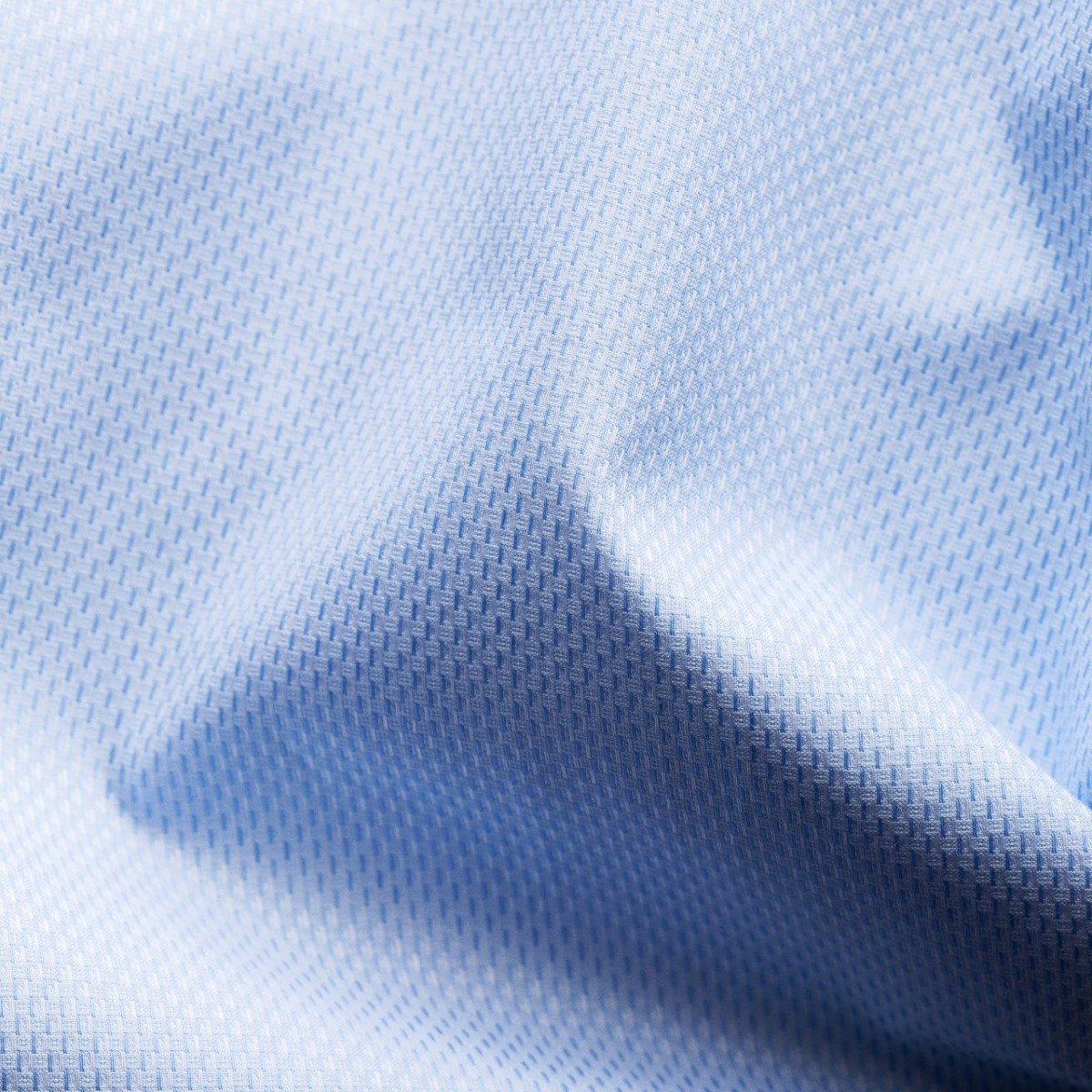 Eton blue slim fit fine pique men's dress shirt