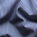 Eton dark blue slim fit striped Supima cotton poplin shirt