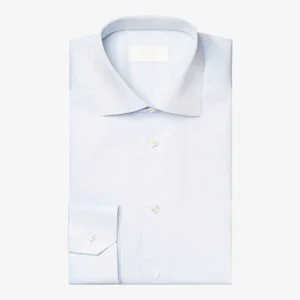 Eton light blue elevated twill shirt