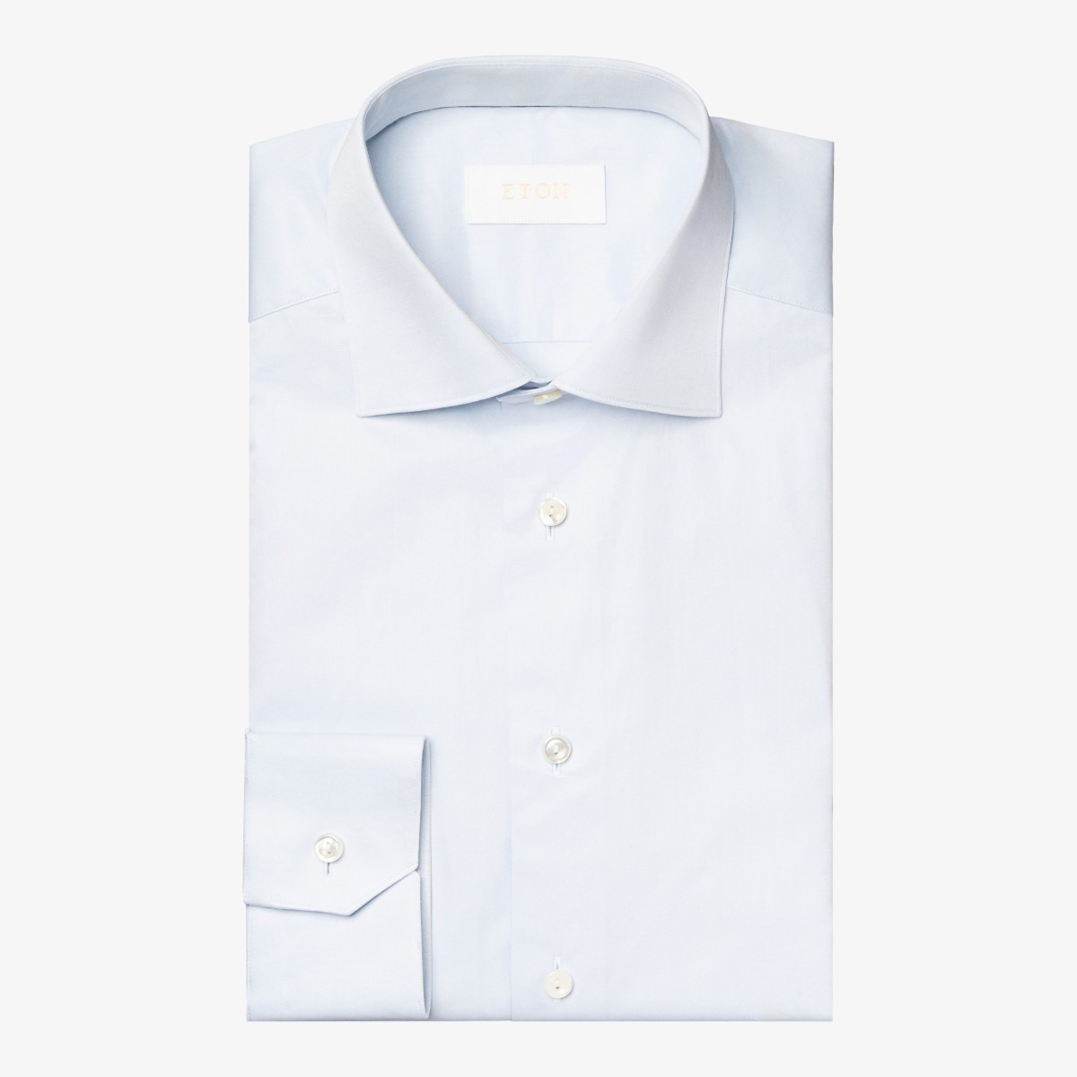 Eton light blue slim fit elevated twill shirt