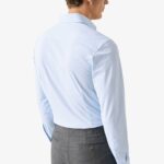 Eton šviesiai mėlyni slim fit four-way stretch marškiniai
