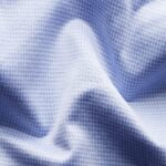 Eton light blue slim fit houndstooth Filo di Scozia king knit shirt