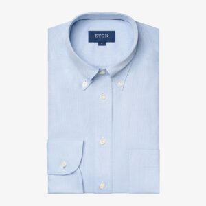 Eton light blue royal oxford shirt