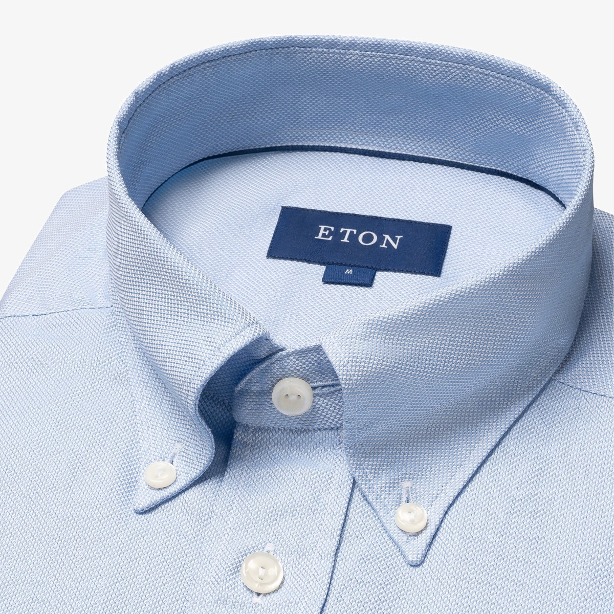 Eton light blue slim fit royal oxford shirt