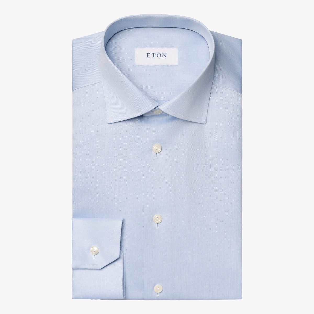 Eton light blue slim fit signature twill shirt