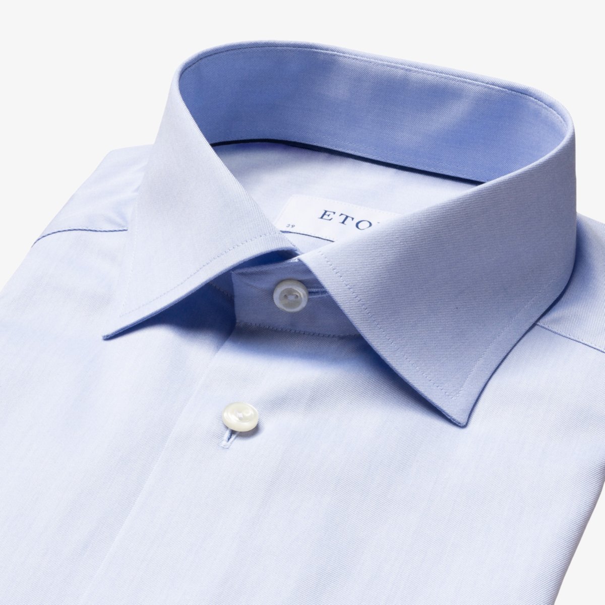 Eton light blue slim fit signature twill shirt