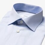 Eton light blue slim fit signature twill shirt
