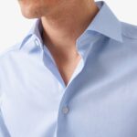 Eton light blue slim fit signature twill shirt