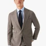 Eton light blue slim fit striped fine twill shirt
