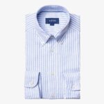 Eton light blue slim fit striped royal oxford shirt