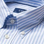 Eton light blue slim fit striped royal oxford shirt