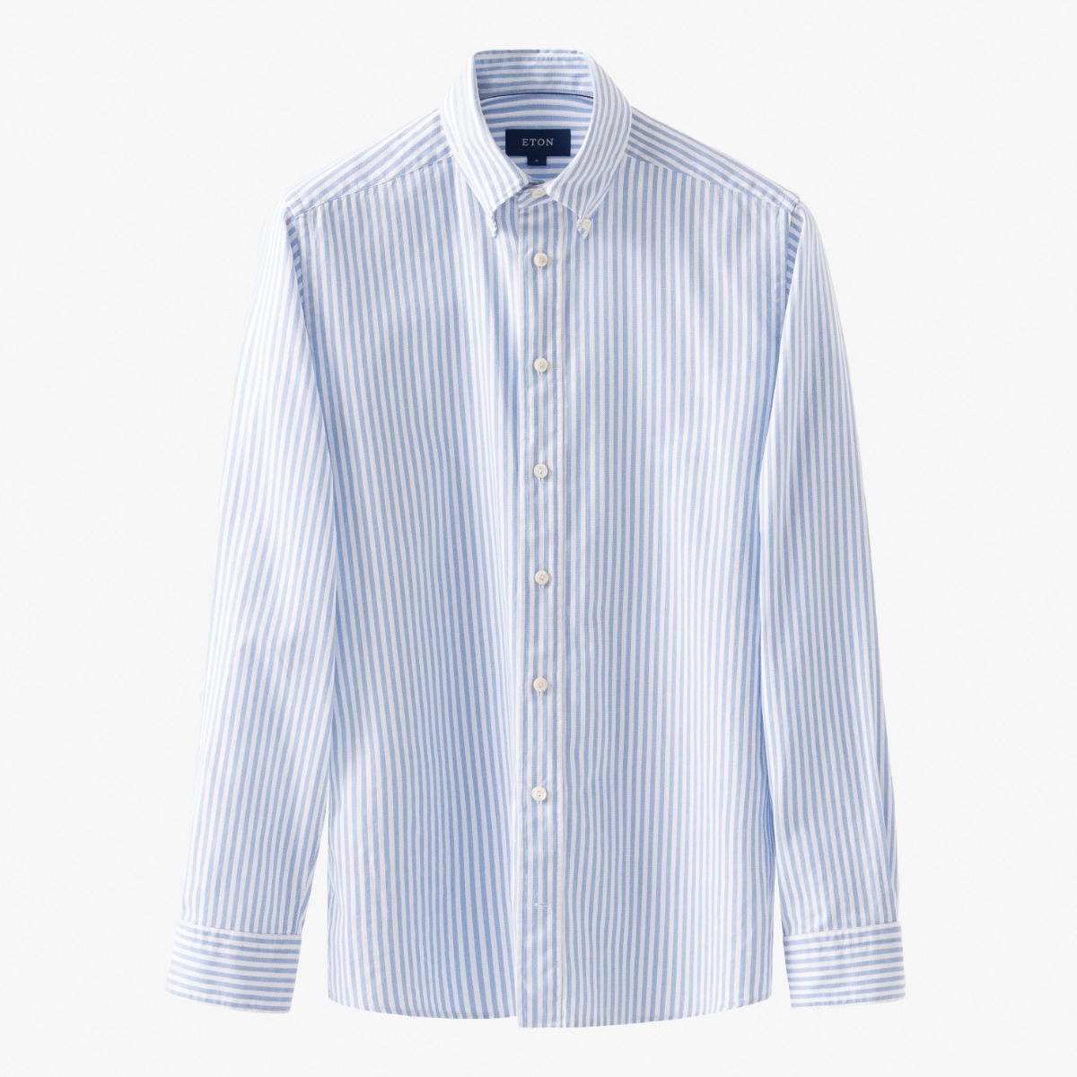 Eton light blue slim fit striped royal oxford shirt